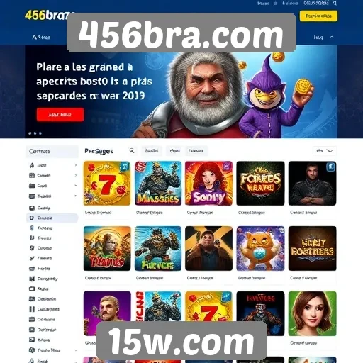 Recursos e funcionalidades do site 456bra